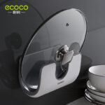 Wall mounted pot cover rack