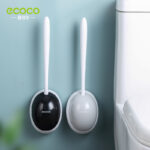 Wall-mounted toilet brush
