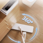 Hands-free antibacterial mop